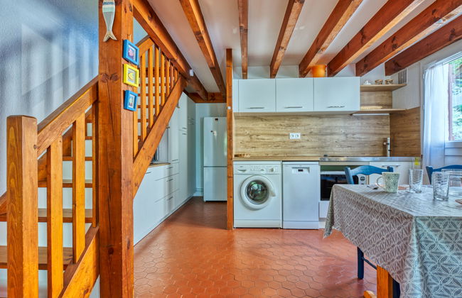 Casa de 1 quarto em Lacanau com jardim e terraço - Foto 9