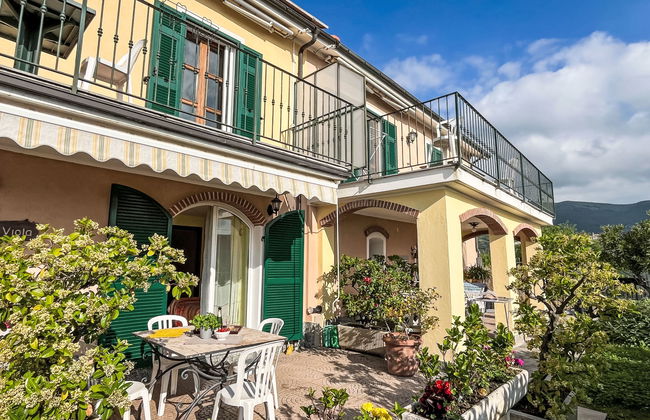 Apartamento de 2 quartos em Prelà com piscina e jardim - Foto 25