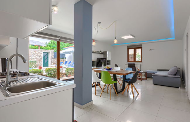 Casa de 5 quartos em Labin com piscina privada e jardim - Foto 12