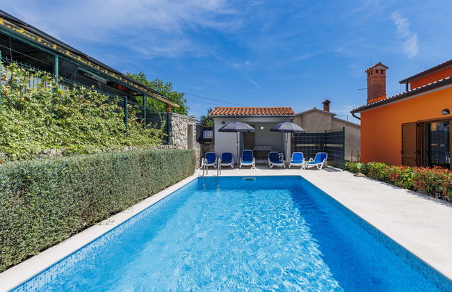 Casa de 5 quartos em Labin com piscina privada e jardim - Foto 41