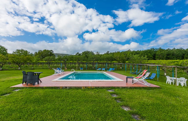 Apartamento de 2 quartos em Monteriggioni com piscina e jardim - Foto 17