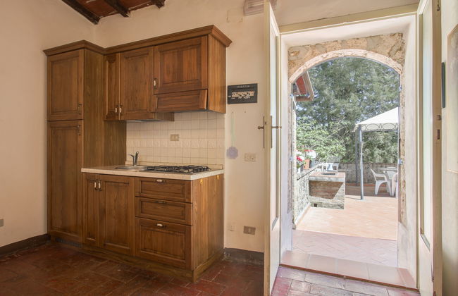 Apartamento de 2 quartos em Monteriggioni com piscina e jardim - Foto 3