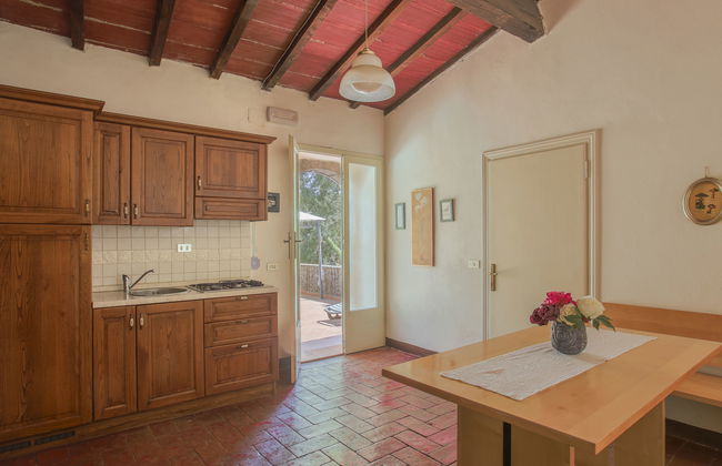 Apartamento de 2 quartos em Monteriggioni com piscina e jardim - Foto 2