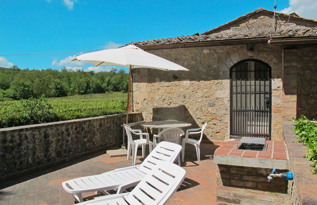 Apartamento de 2 quartos em Monteriggioni com piscina e jardim - Foto 12