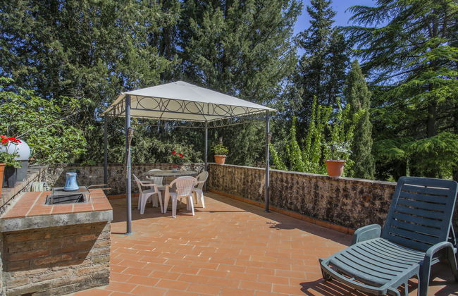 Apartamento de 2 quartos em Monteriggioni com piscina e jardim - Foto 38