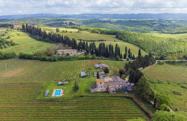 Apartamento de 2 quartos em Monteriggioni com piscina e jardim - Foto 20
