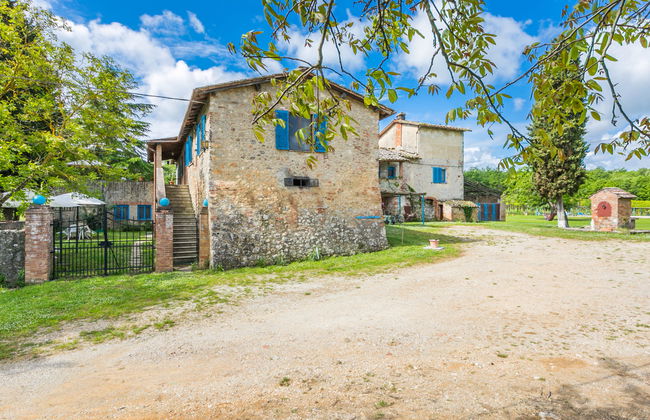 Apartamento de 2 quartos em Monteriggioni com piscina e jardim - Foto 25