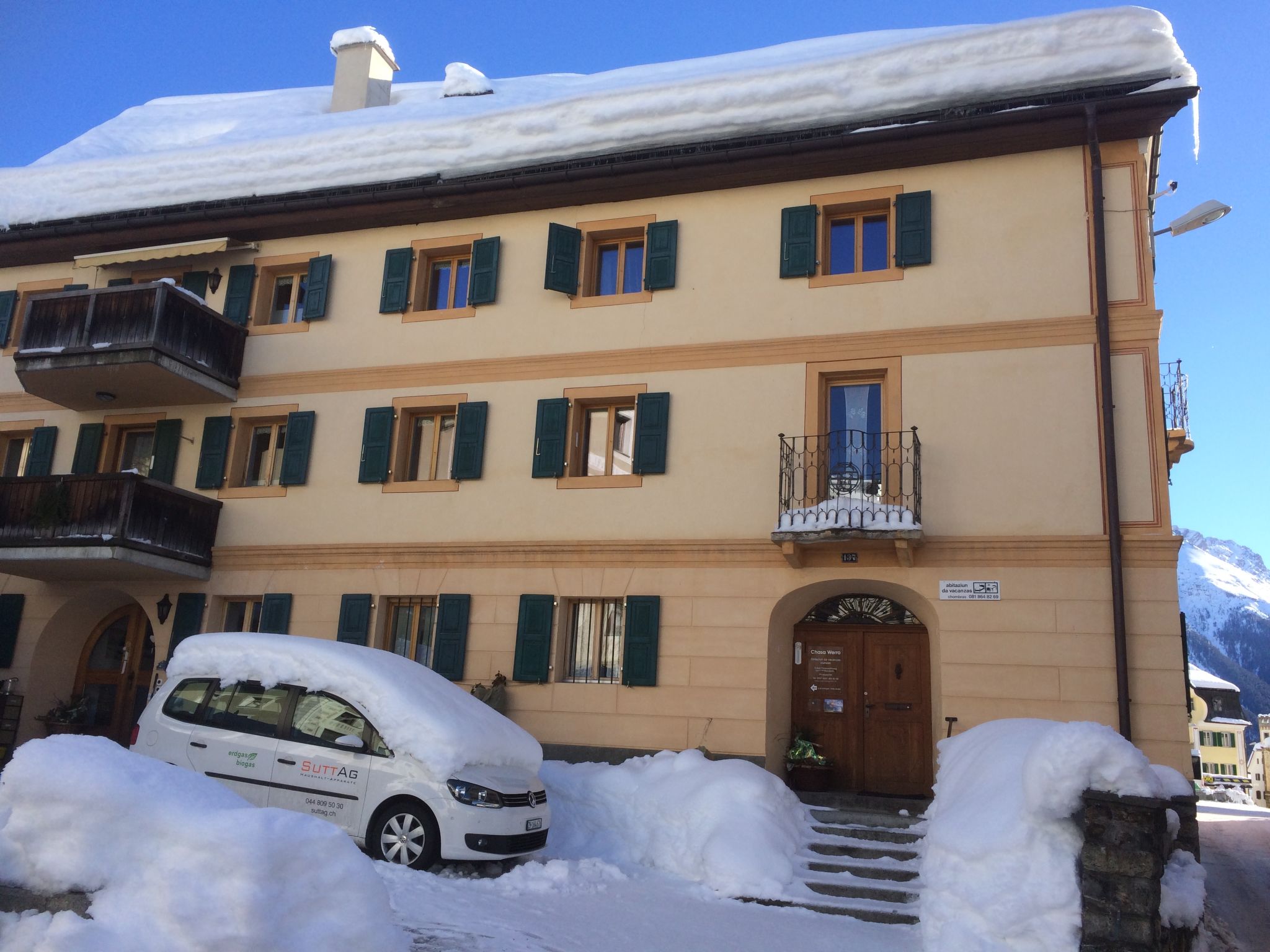 Foto 2 - Appartamento con 1 camera da letto a Scuol con vista sulle montagne