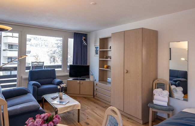 Apartment mit 1 Schlafzimmer in Sankt Moritz - Foto 12