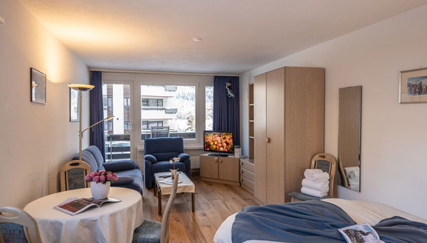 Apartment mit 1 Schlafzimmer in Sankt Moritz - Foto 2