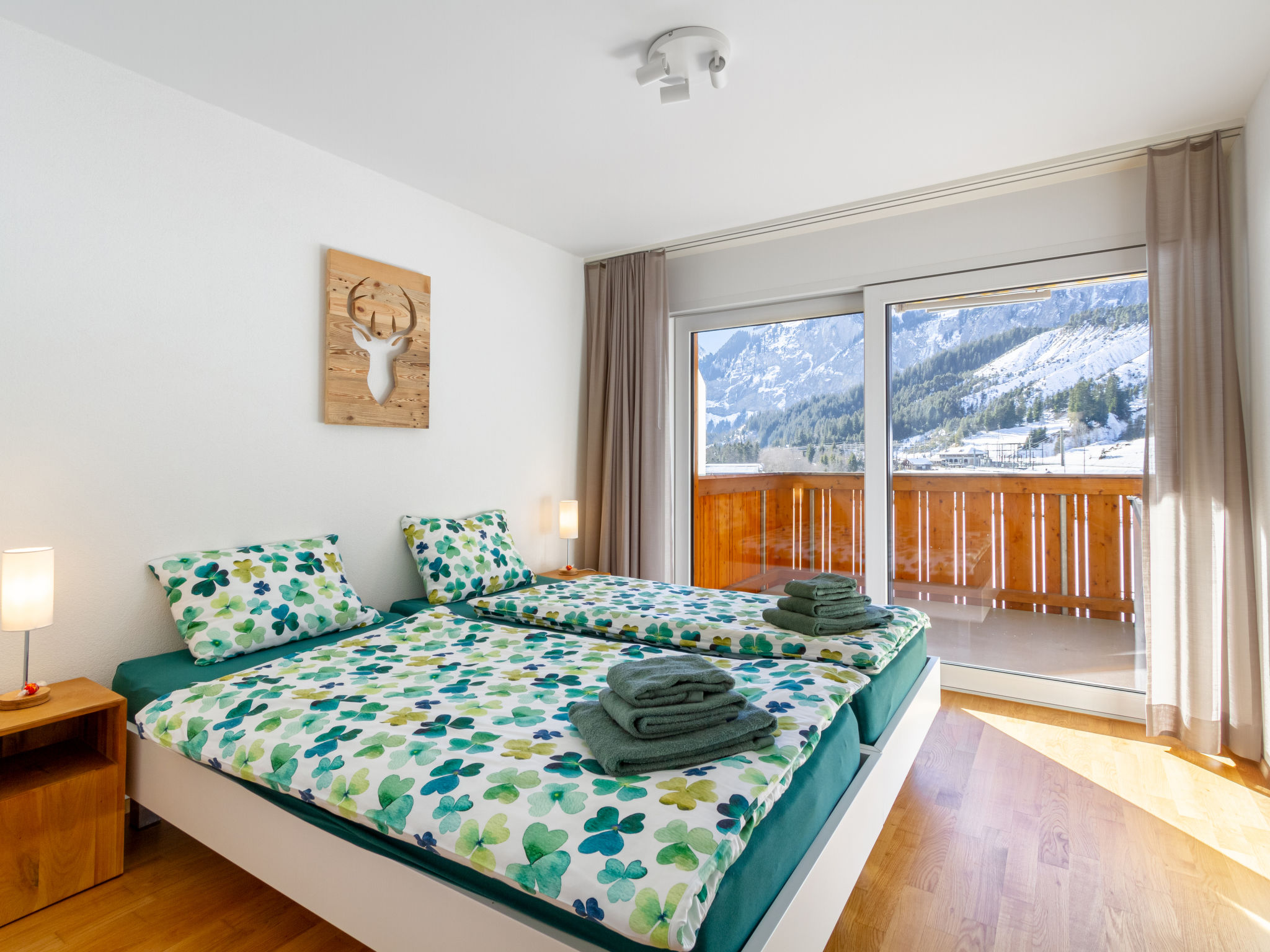Foto 7 - Appartamento con 2 camere da letto a Kandersteg con vista sulle montagne