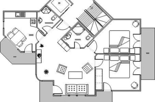 Foto 15 - Appartamento con 2 camere da letto a Saas-Grund