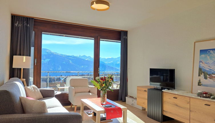 Foto 1 - Apartamento de 1 quarto em Crans-Montana com piscina e vista para a montanha