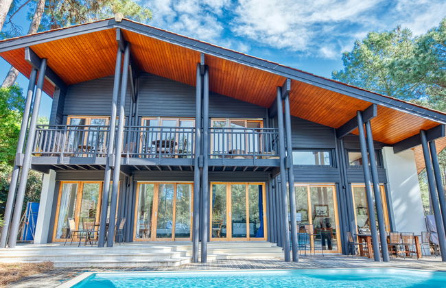 Casa de 6 quartos em Lacanau com piscina privada e jardim - Foto 2