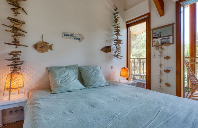Casa de 6 quartos em Lacanau com piscina privada e jardim - Foto 15
