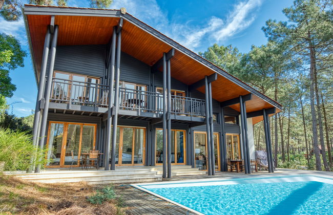Casa de 6 quartos em Lacanau com piscina privada e jardim - Foto 1
