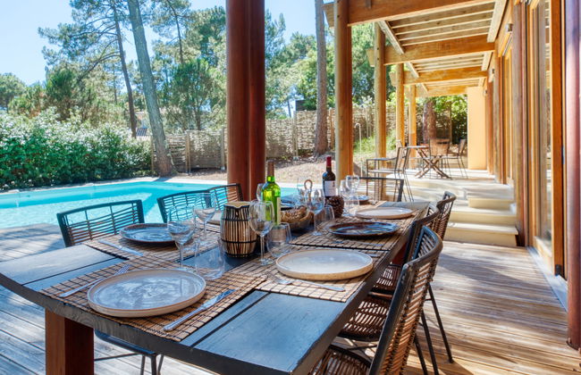Casa de 6 quartos em Lacanau com piscina privada e jardim - Foto 42