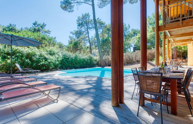 Casa de 6 quartos em Lacanau com piscina privada e jardim - Foto 46