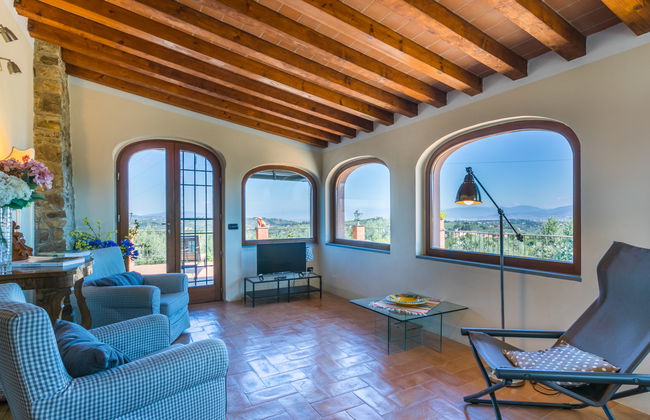 Casa de 3 quartos em Impruneta com piscina privada e jardim - Foto 9