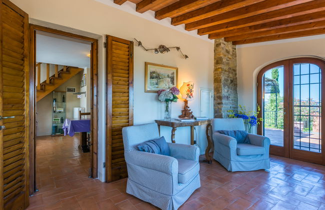 Casa de 3 quartos em Impruneta com piscina privada e jardim - Foto 12