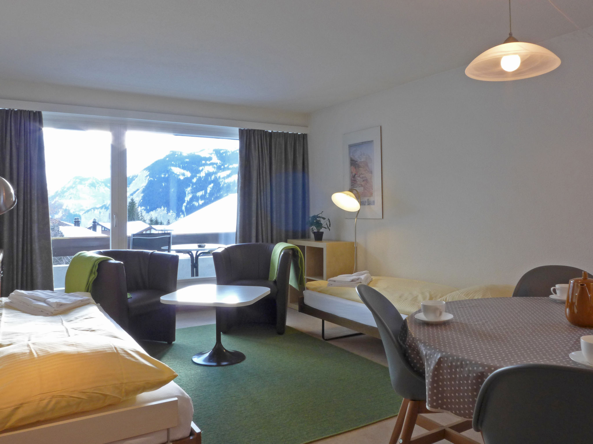 Foto 6 - Apartamento de 1 quarto em Lauterbrunnen com vista para a montanha