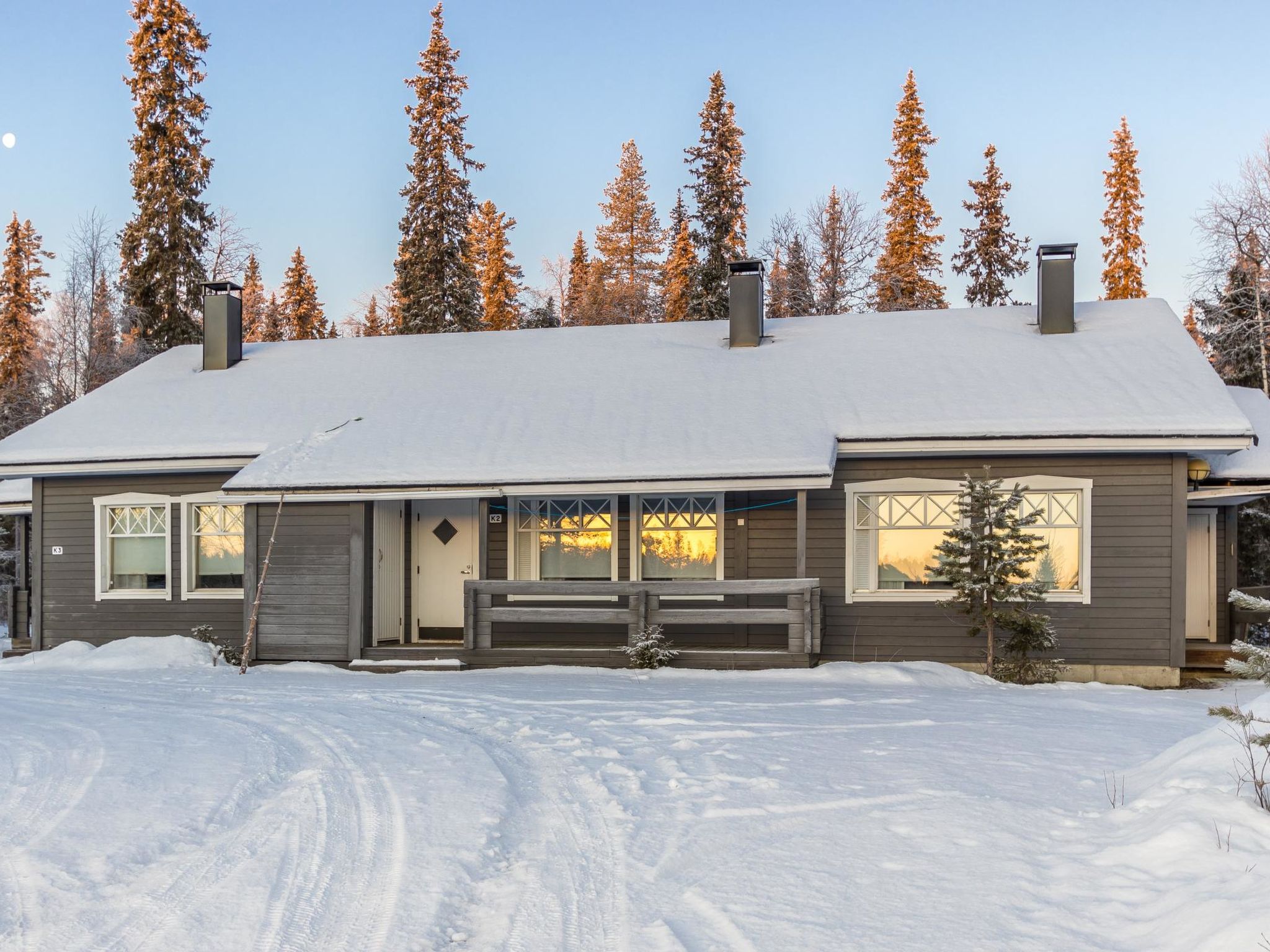 Foto 2 - Haus mit 1 Schlafzimmer in Kolari mit sauna und blick auf die berge