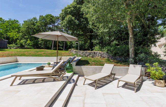 Casa de 5 quartos em Kršan com piscina privada e jardim - Foto 27