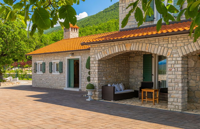 Casa de 4 quartos em Kršan com piscina privada e jardim - Foto 29