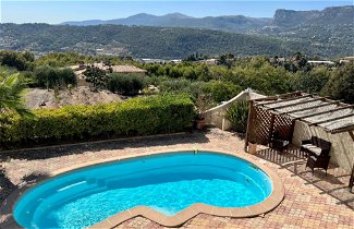 Foto 1 - Casa de 3 quartos em Nice com piscina privada e vistas do mar