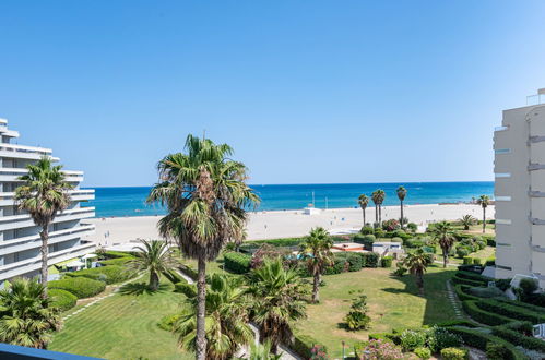 Foto 1 - Apartamento de 1 habitación en Canet-en-Roussillon con jardín y vistas al mar