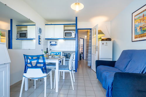 Foto 4 - Apartamento de 1 habitación en Canet-en-Roussillon con jardín y vistas al mar
