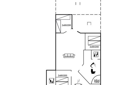 Foto 2 - Casa de 3 quartos em Glesborg com terraço e sauna