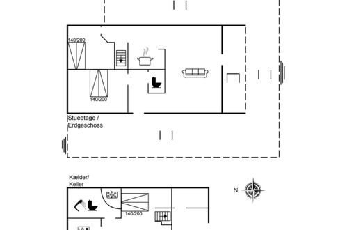 Foto 15 - Casa de 3 quartos em Hals com terraço e sauna