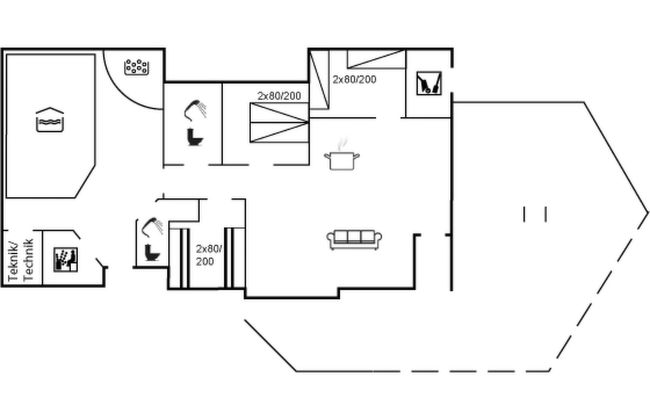 Casa de 3 quartos em Ålbæk com piscina privada e terraço - Foto 16
