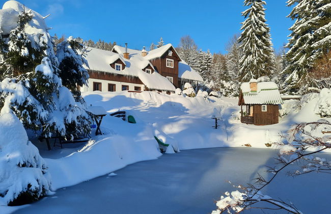 Casa de 4 quartos em Desná com jardim e sauna - Foto 49