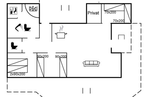 Foto 2 - Casa de 3 quartos em Løkken com terraço e sauna