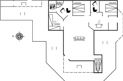 Foto 2 - Casa con 3 camere da letto a Løkken con terrazza e sauna