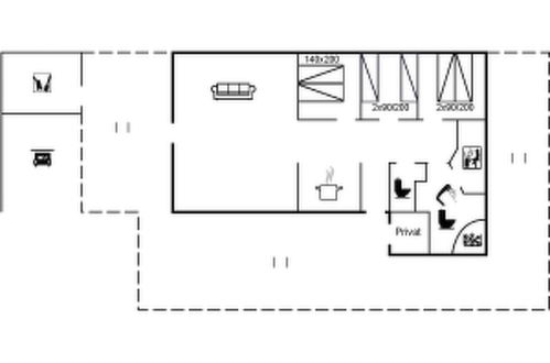 Foto 24 - Casa de 3 quartos em Løkken com terraço e sauna