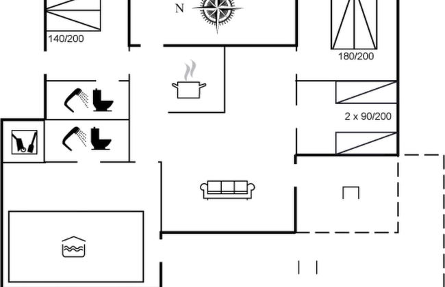 Casa de 3 quartos em Løkken com piscina privada e terraço - Foto 2