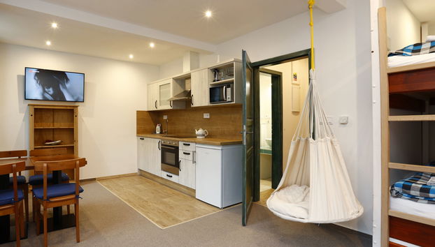 Apartamento de 1 quarto em Desná com jardim e banheira de hidromassagem - Foto 3