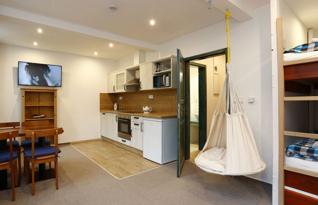 Apartamento de 1 quarto em Desná com jardim e banheira de hidromassagem - Foto 3