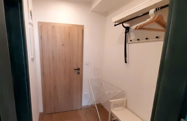 Apartamento de 1 quarto em Desná com jardim e banheira de hidromassagem - Foto 7