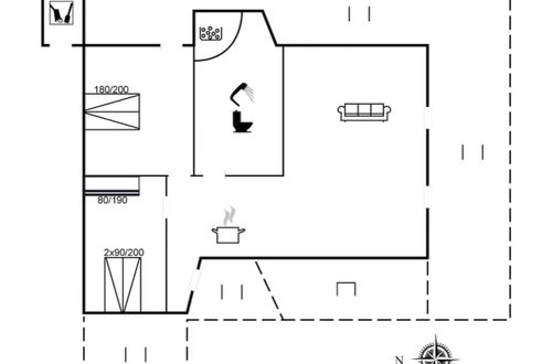 Foto 2 - Casa de 2 quartos em Løkken com terraço