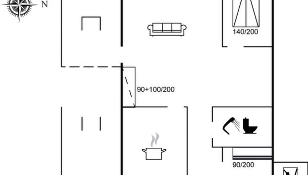 Casa de 2 quartos em Toftum Bjerge com terraço - Foto 2