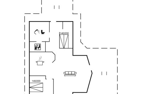 Foto 2 - Casa de 2 quartos em Skjern com terraço e sauna