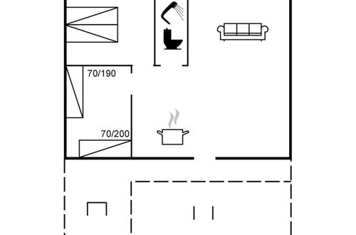 Foto 13 - Casa de 2 quartos em Gedser com terraço