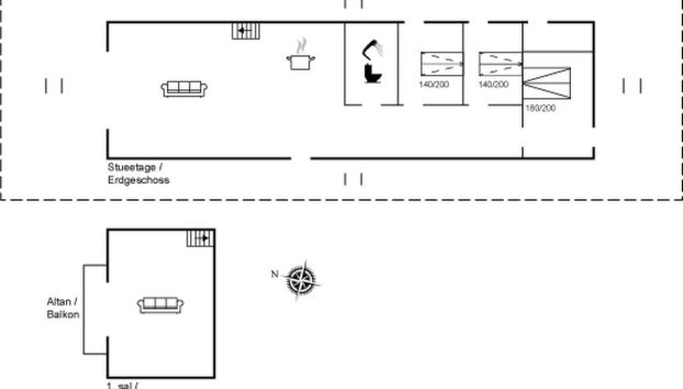 Casa de 3 quartos em Asperup com terraço - Foto 2