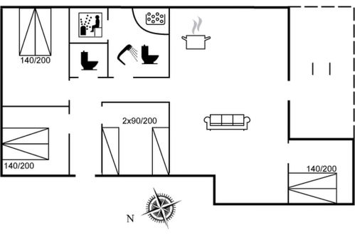 Foto 23 - Casa con 4 camere da letto a Rødby con terrazza e sauna