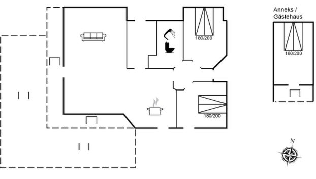 Casa de 2 quartos em Hornbæk com terraço - Foto 2