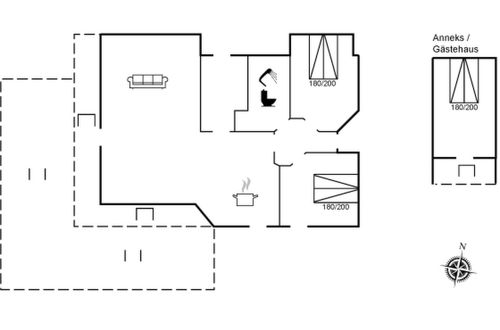 Foto 2 - Casa con 2 camere da letto a Hornbæk con terrazza